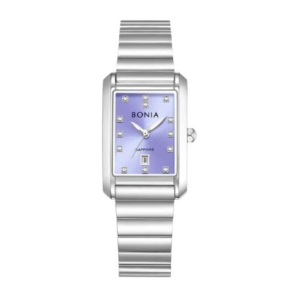 Bonia Elegance BNB10915-2307 Purple Dial Silver Stainless Steel Women Watch